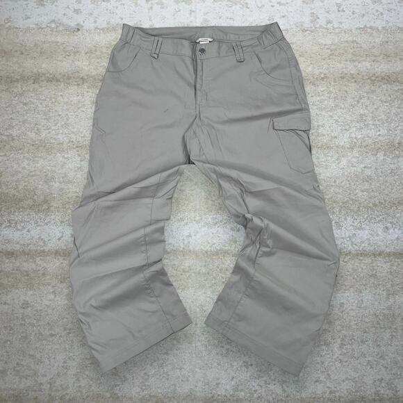 Vintage Y2K Duluth Trading Hiking Pants 36x29 Relaxed Fit Tan Polyester - Picture 2 of 5